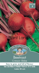 BEETROOT CRIMSON GLOBE SEED PACKET