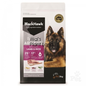 B/HWK DOG ADULT LAMB/RICE 3KG