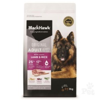 B/HWK DOG ADULT LAMB/RICE 3KG