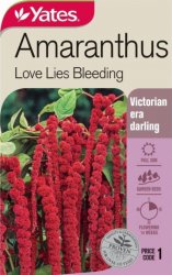 AMARANTHUS LOVE LIES BLEED SEED PACKET