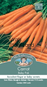 CARROT BABY PAK SEED PACKET